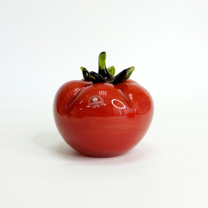 декоративная фигурка помидор из стекла