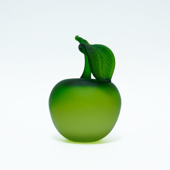 стеклянное яблочко зеленое матированное