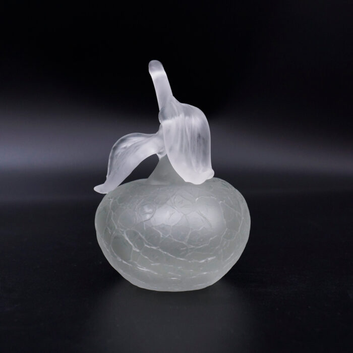 Декоративная фигурка ледяной мандарин из матированного стекла